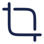 Crop Minimalistic SVG Icon